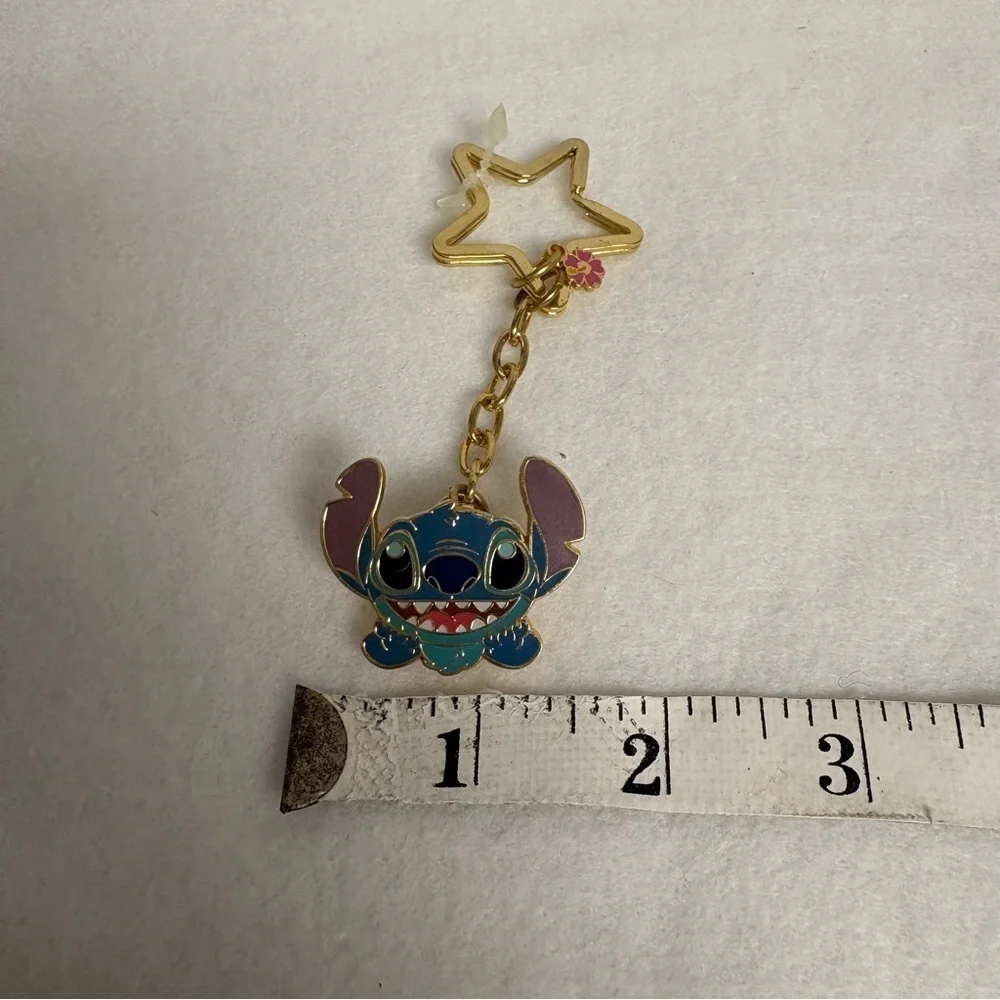 STITCH Clip Star Keychain Gold Color Tokyo Disneyland TDR Disney Japan